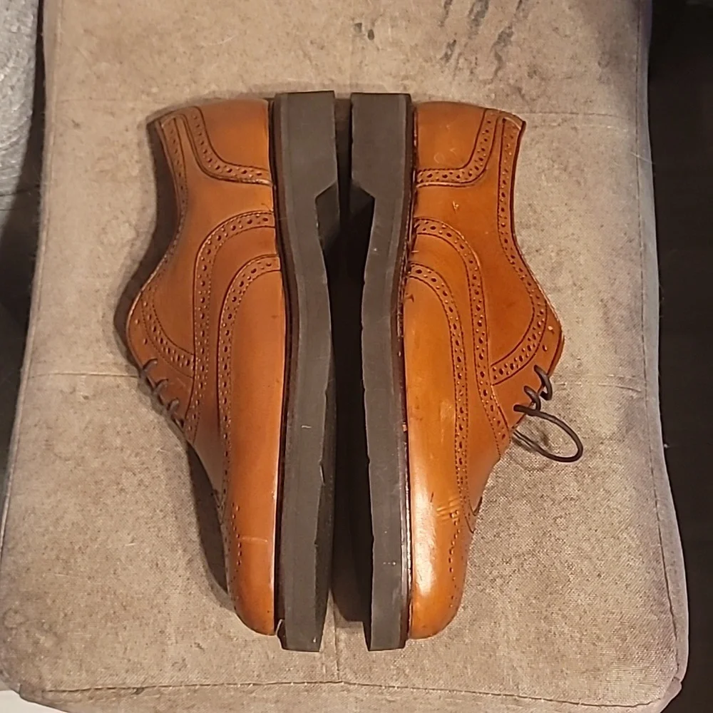 VINTAGE FRENCH SHRINER ST. LOUIS LEATHER DRESS SHOES Size 7m - Picture 6 of 8